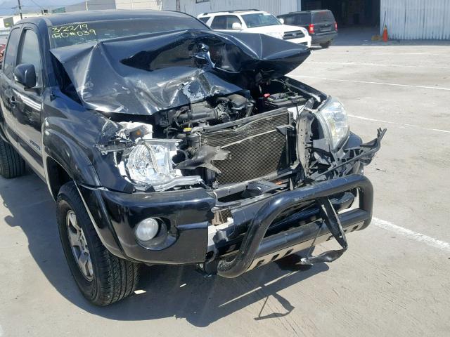 5TETU62N28Z556092 - 2008 TOYOTA TACOMA PRE BLACK photo 9