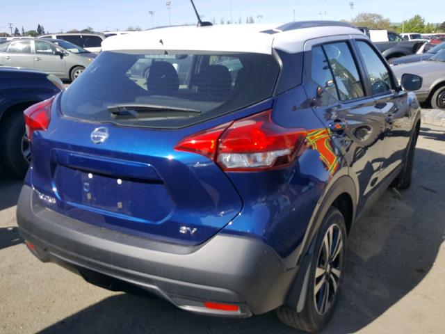 3N1CP5CU8JL538215 - 2018 NISSAN KICKS S BLUE photo 4