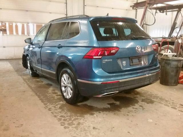 3VV2B7AXXJM059628 - 2018 VOLKSWAGEN TIGUAN SE BLUE photo 3