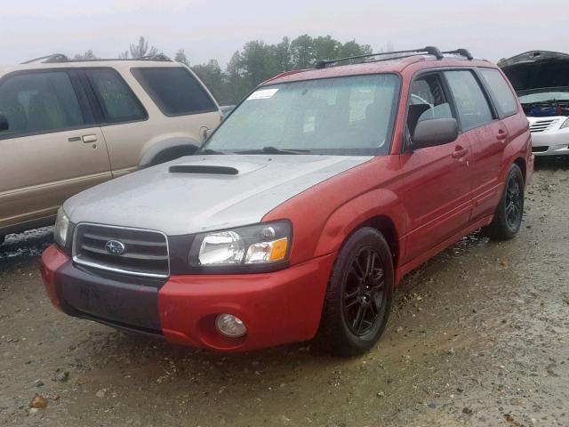 JF1SG69614G763856 - 2004 SUBARU FORESTER 2 RED photo 2
