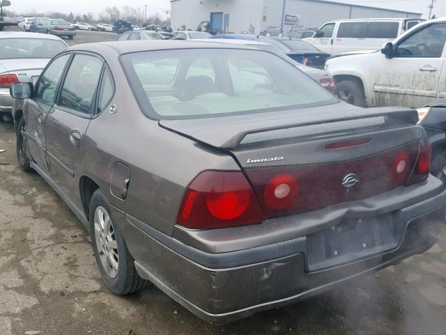 2G1WF52EX19342103 - 2001 CHEVROLET IMPALA BROWN photo 3