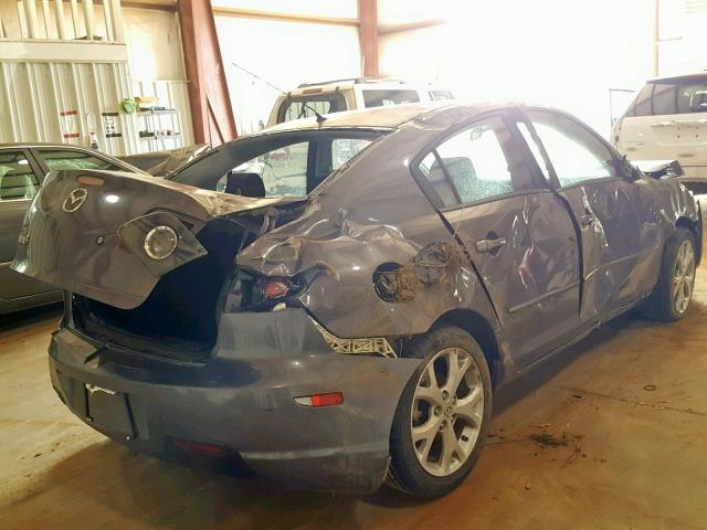 JM1BK32F791211385 - 2009 MAZDA 3 I GRAY photo 4