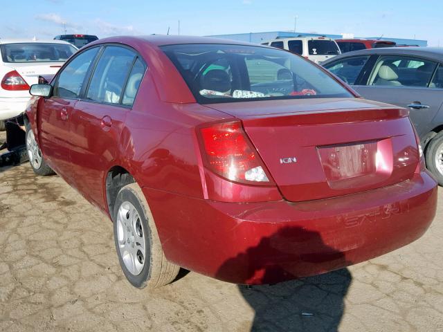 1G8AJ55F46Z133791 - 2006 SATURN ION RED photo 3