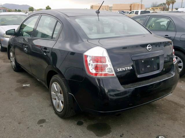 3N1AB61E18L664191 - 2008 NISSAN SENTRA 2.0 BLACK photo 3