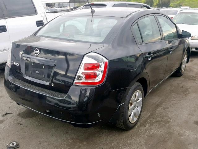 3N1AB61E18L664191 - 2008 NISSAN SENTRA 2.0 BLACK photo 4