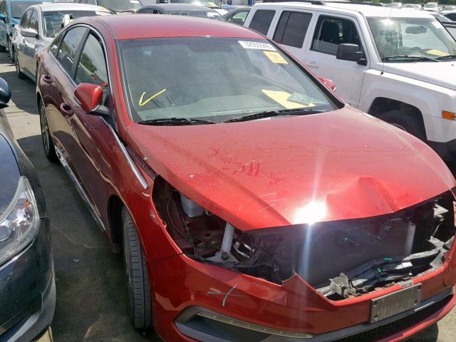 5NPE34AF0FH231953 - 2015 HYUNDAI SONATA SPO RED photo 1