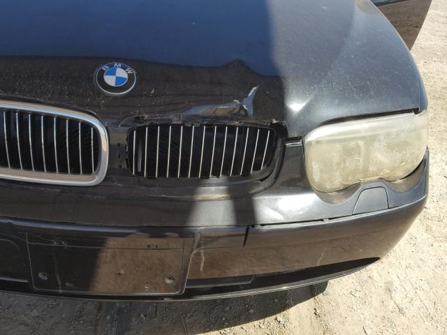 WBAGL63442DP54583 - 2002 BMW 745 I BLACK photo 9