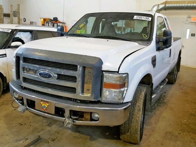 1FTWX31R58EB06222 - 2008 FORD F350 SRW S WHITE photo 2