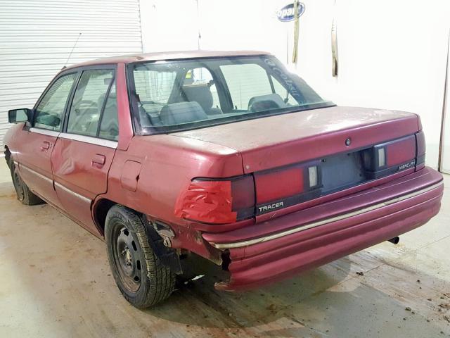 3MASM10J5SR654426 - 1995 MERCURY TRACER BAS RED photo 3