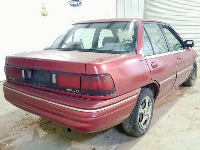 3MASM10J5SR654426 - 1995 MERCURY TRACER BAS RED photo 4