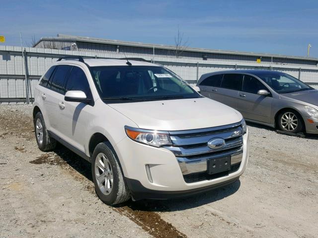 2FMDK3JC2DBC05907 - 2013 FORD EDGE SEL WHITE photo 1