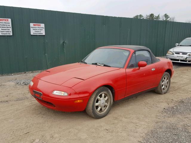 JM1NA3513N1302535 - 1992 MAZDA MX-5 MIATA RED photo 2