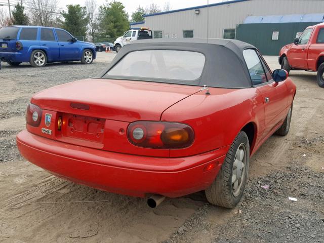 JM1NA3513N1302535 - 1992 MAZDA MX-5 MIATA RED photo 4