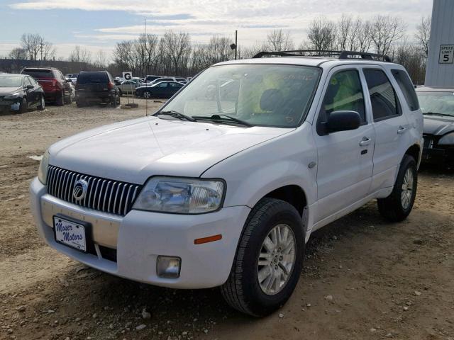 4M2CU97127KJ20511 - 2007 MERCURY MARINER PR WHITE photo 2