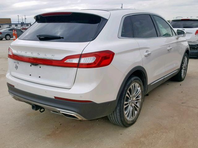 2LMTJ6LR6GBL28040 - 2016 LINCOLN MKX RESERV WHITE photo 4