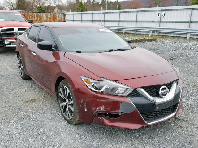 1N4AA6AP0GC395540 - 2016 NISSAN MAXIMA 3.5 BURGUNDY photo 1