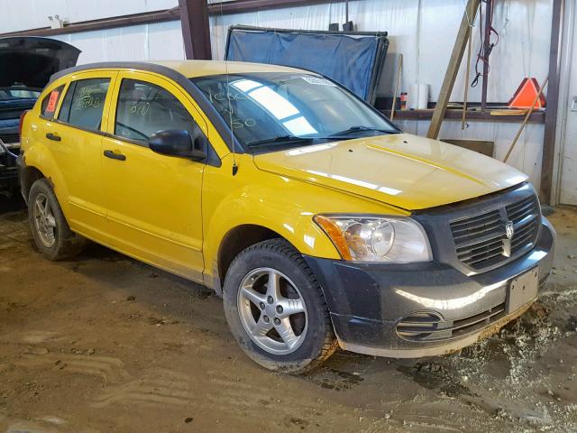 1B3HB28C47D552094 - 2007 DODGE CALIBER YELLOW photo 1