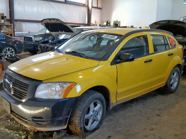 1B3HB28C47D552094 - 2007 DODGE CALIBER YELLOW photo 2