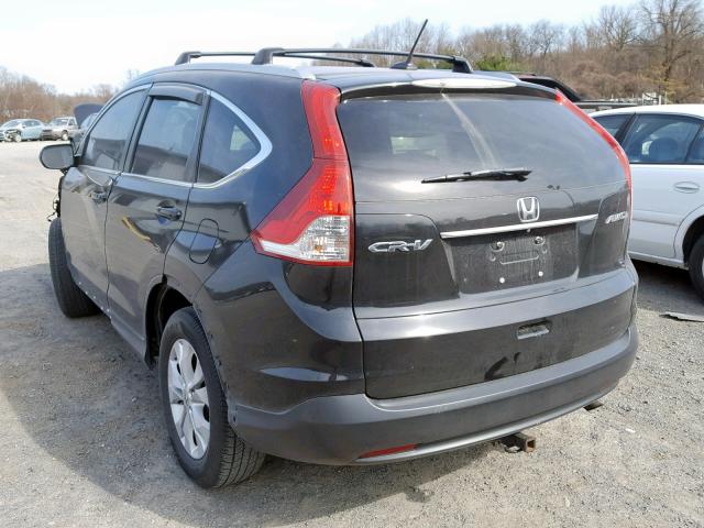 2HKRM4H7XEH650453 - 2014 HONDA CR-V EXL BLACK photo 3