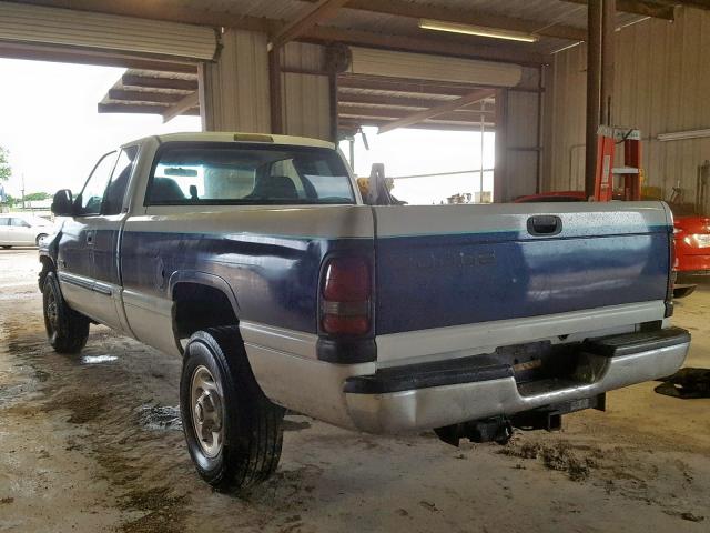 1B7KC23601J519847 - 2001 DODGE RAM 2500 WHITE photo 3