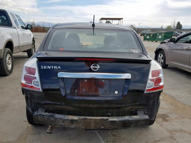 3N1AB6AP7CL754374 - 2012 NISSAN SENTRA 2.0 BLACK photo 9