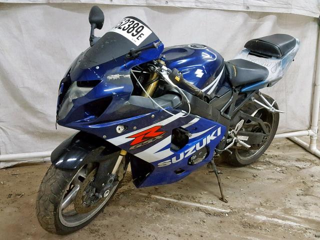 JS1GN7CA942105668 - 2004 SUZUKI GSX-R600 K BLUE photo 2