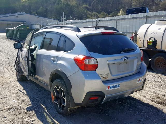 JF2GPAKC3D2849834 - 2013 SUBARU XV CROSSTR SILVER photo 3