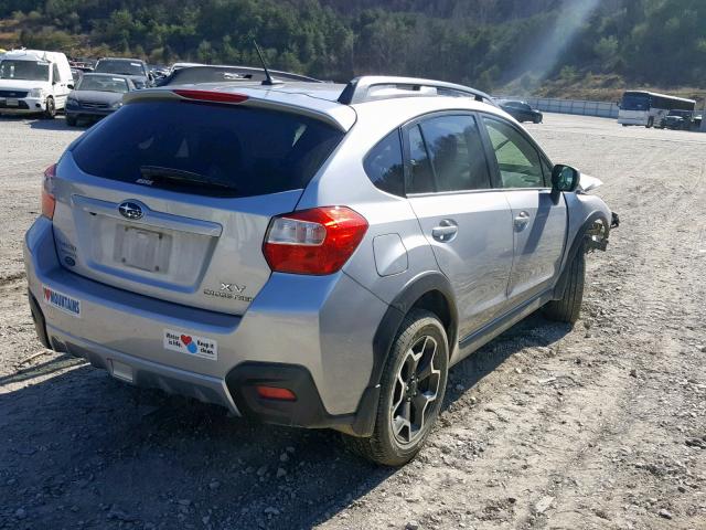 JF2GPAKC3D2849834 - 2013 SUBARU XV CROSSTR SILVER photo 4