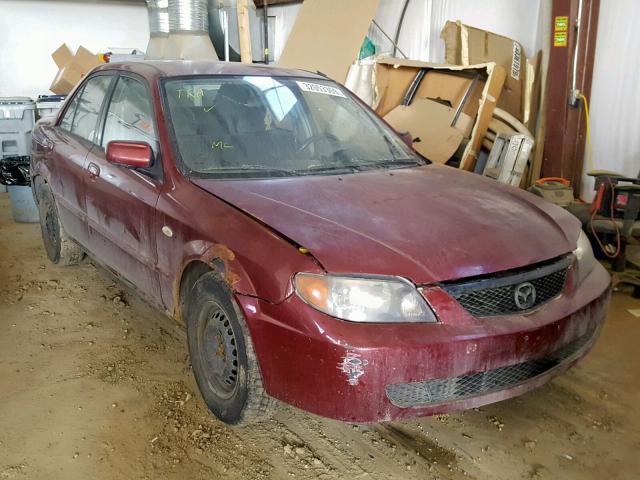 JM1BJ225630140312 - 2003 MAZDA PROTEGE DX MAROON photo 1