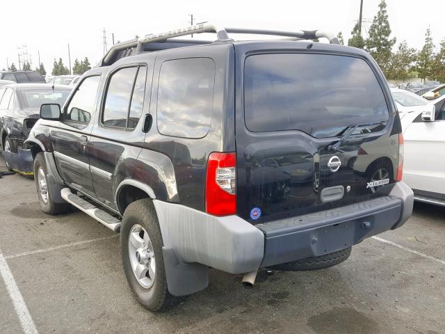 5N1ED28T94C639451 - 2004 NISSAN XTERRA XE BLACK photo 3