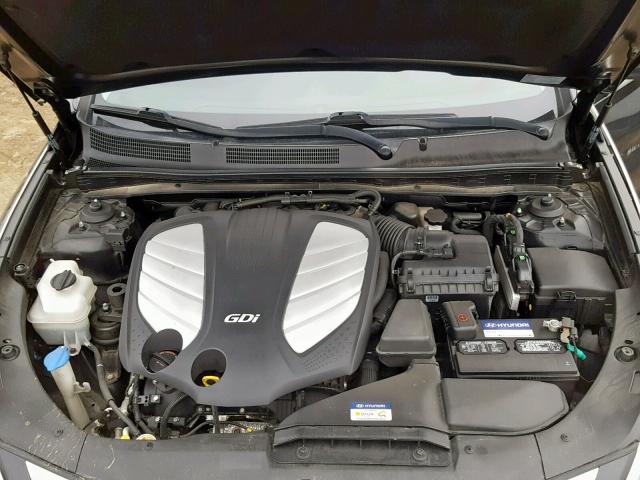 KMHFG4JGXDA257431 - 2013 HYUNDAI AZERA BLACK photo 7