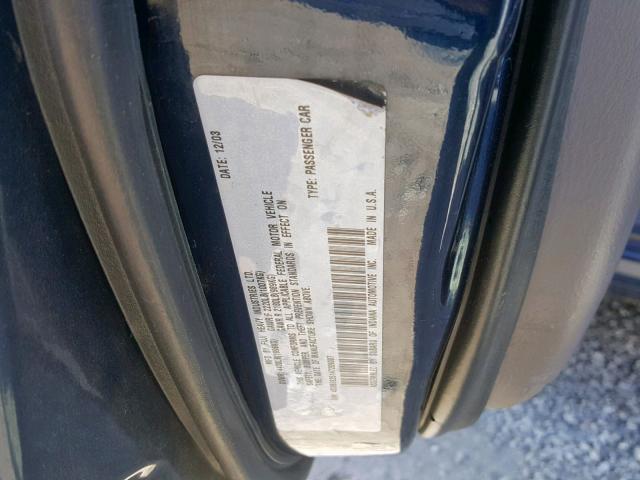 4S3BE625147209007 - 2004 SUBARU LEGACY L S BLUE photo 10