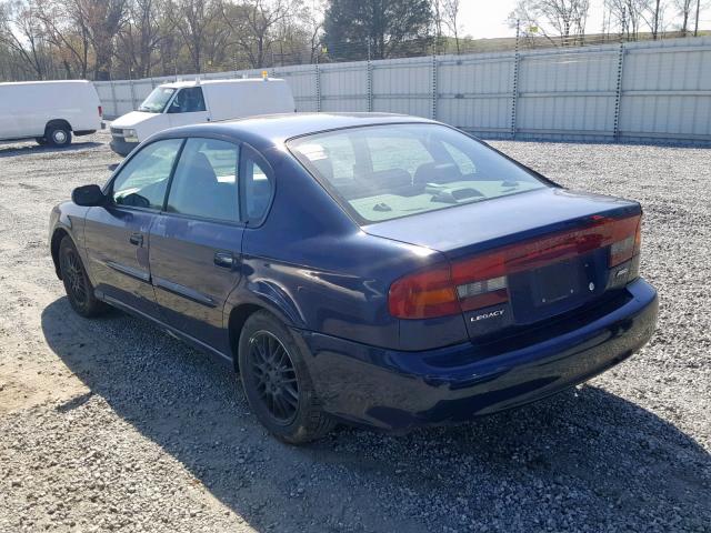 4S3BE625147209007 - 2004 SUBARU LEGACY L S BLUE photo 3