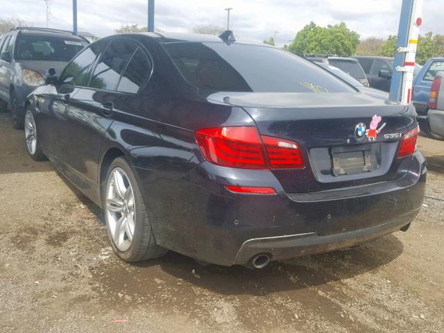 WBAFR7C57DC824840 - 2013 BMW 535 I BLACK photo 3