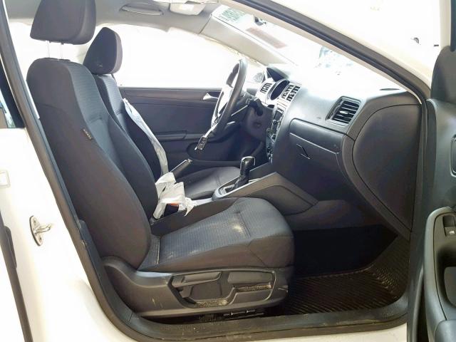 3VW2K7AJ1FM280307 - 2015 VOLKSWAGEN JETTA BASE WHITE photo 5