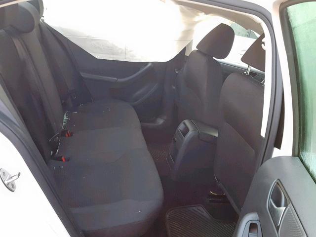 3VW2K7AJ1FM280307 - 2015 VOLKSWAGEN JETTA BASE WHITE photo 6