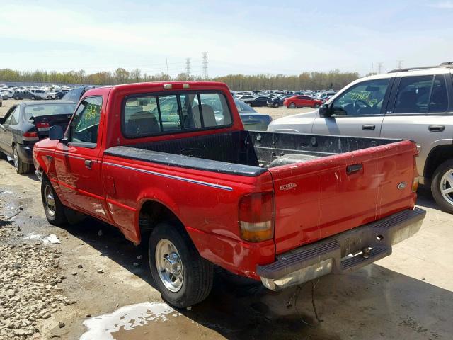 1FTCR10A7VTA46982 - 1997 FORD RANGER RED photo 3