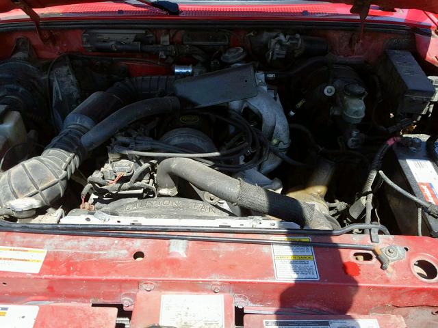 1FTCR10A7VTA46982 - 1997 FORD RANGER RED photo 7