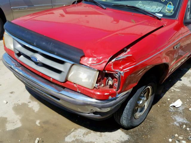 1FTCR10A7VTA46982 - 1997 FORD RANGER RED photo 9