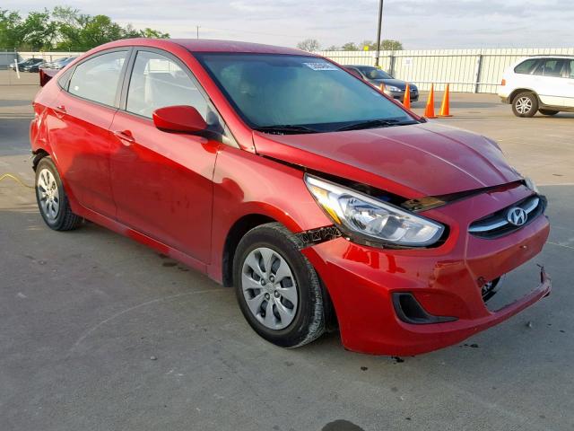 KMHCT4AEXHU167181 - 2017 HYUNDAI ACCENT SE RED photo 1