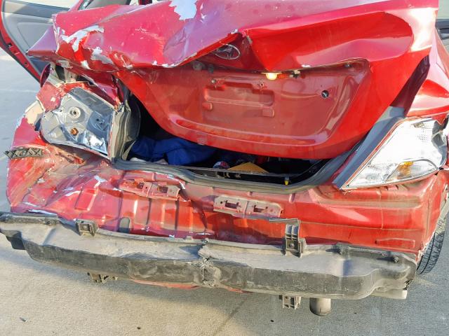 KMHCT4AEXHU167181 - 2017 HYUNDAI ACCENT SE RED photo 9