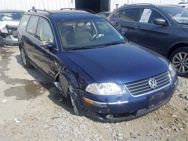 WVWYH63B01E248555 - 2001 VOLKSWAGEN PASSAT GLX BLUE photo 1