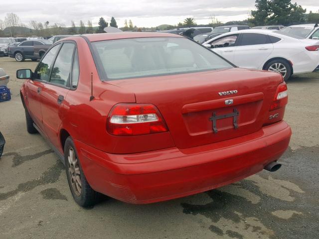 YV1VS27514F040646 - 2004 VOLVO S40 1.9T RED photo 3