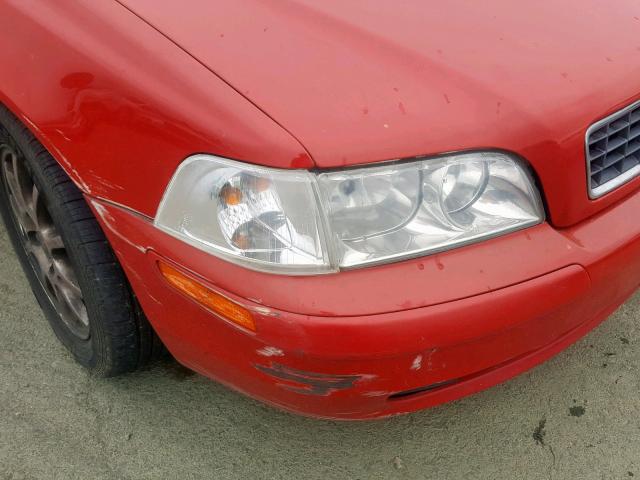 YV1VS27514F040646 - 2004 VOLVO S40 1.9T RED photo 9