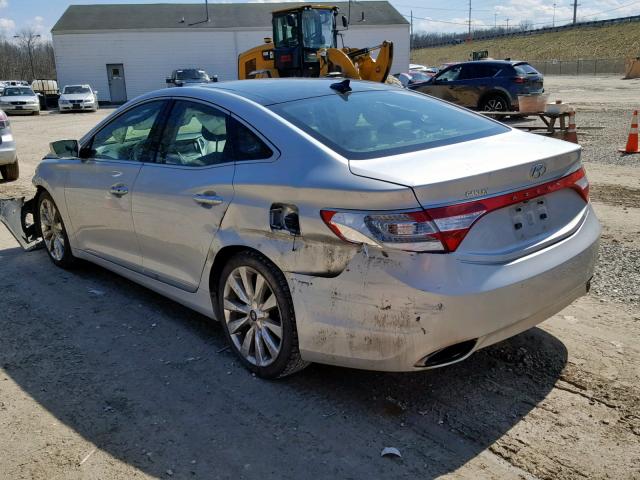 KMHFH4JG7CA135704 - 2012 HYUNDAI AZERA GLS SILVER photo 3