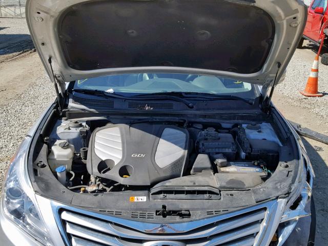 KMHFH4JG7CA135704 - 2012 HYUNDAI AZERA GLS SILVER photo 7