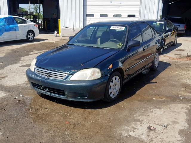 2HGEJ6614YH537355 - 2000 HONDA CIVIC BASE Yaşıl foto 2