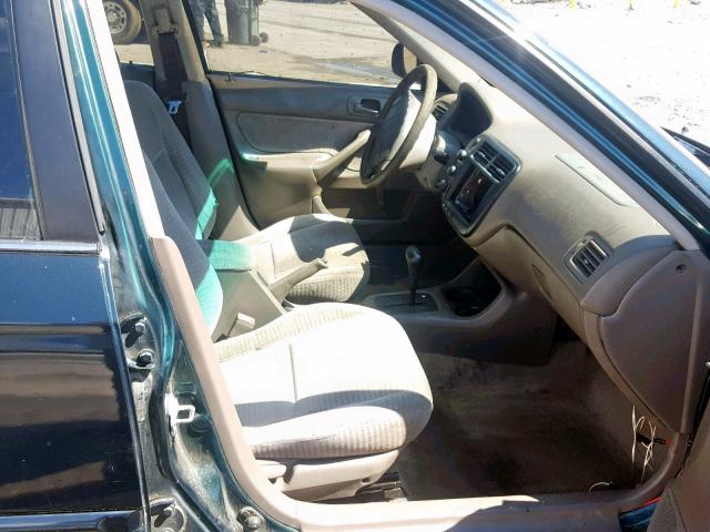 2HGEJ6614YH537355 - 2000 HONDA CIVIC BASE Yaşıl foto 5