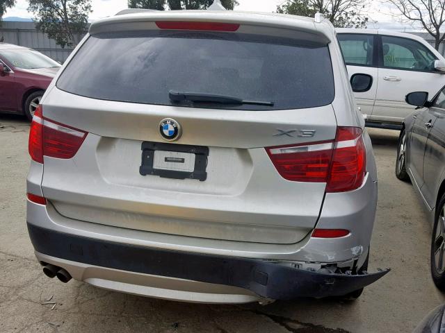 5UXWX5C54BL702364 - 2011 BMW X3 XDRIVE2 SILVER photo 4