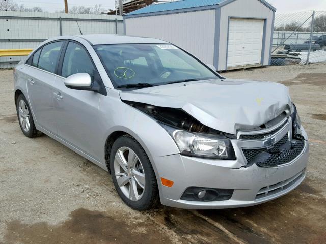 1G1P75SZ9E7151042 - 2014 CHEVROLET CRUZE SILVER photo 1